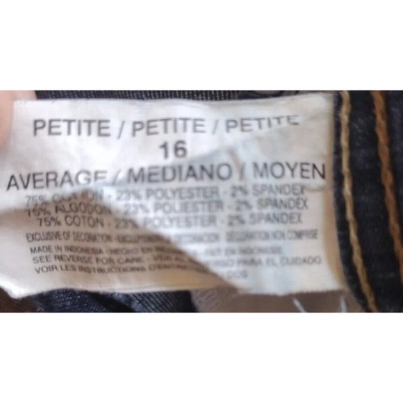 Gloria Vanderbilt Jeans Womens 16 Petite Straight Leg - Picture 9 of 9